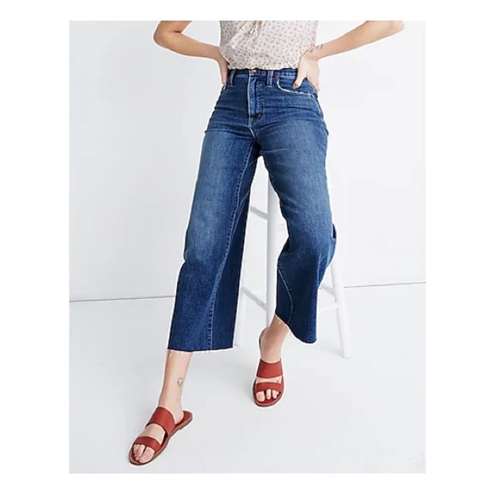 Madewell Wide Leg Cropped Jeans